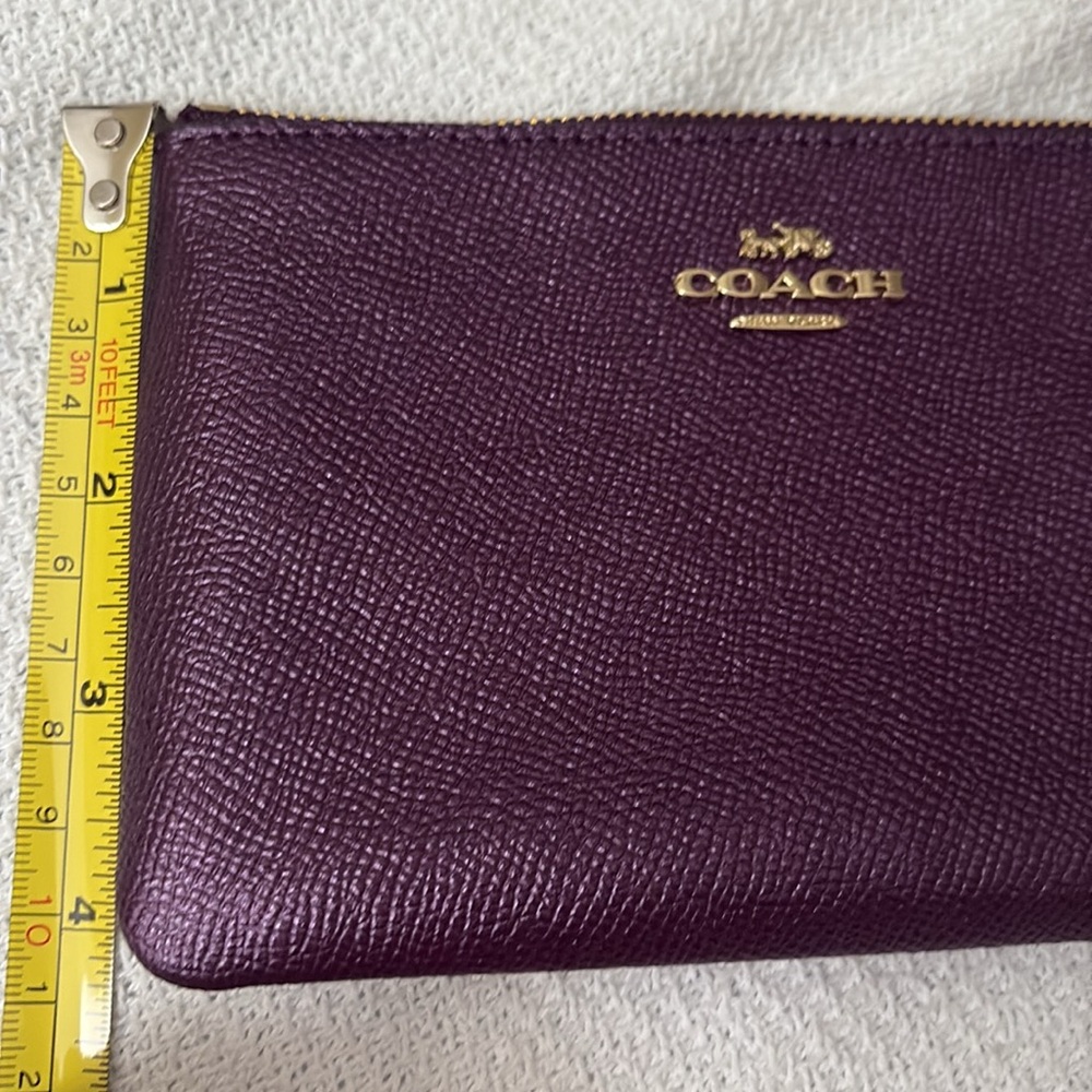 Coach Metallic Raspberry Wristlet - Picture 6 of 6